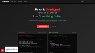 Thumbnail of fuckreact.com