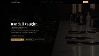Screenshot of rvbarberstudio.com