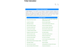 Thumbnail of fullycalculator.com