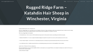 Thumbnail of ruggedridgefarmva.com