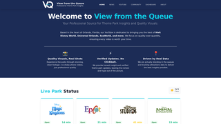 Screenshot of viewfromthequeue.com