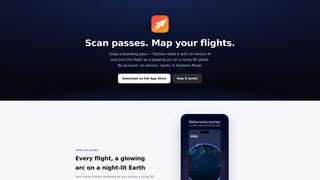 Screenshot of flownmap.com