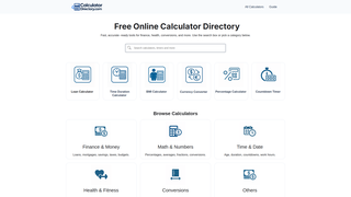 Thumbnail of calculatordirectory.com
