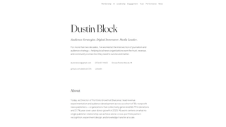 Screenshot of dustinblock.com