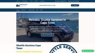 Screenshot of shuttleservicescapetown.com
