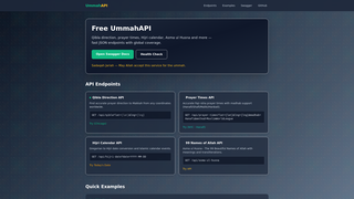 Thumbnail of ummahapi.com