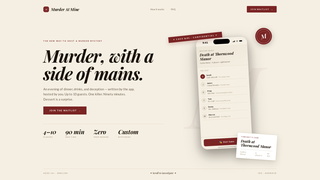 Screenshot of murderatmine.com