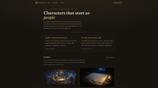 Screenshot of loreweaver.net