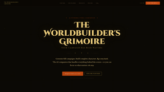 Screenshot of worldsgrimoire.com