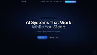 Screenshot of quazm.ai