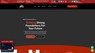 Screenshot of bedrockconstructionsllc.com