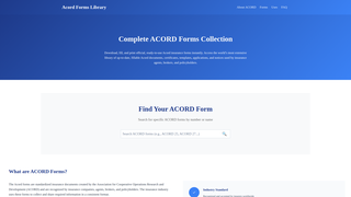 Thumbnail of acordformslibrary.com