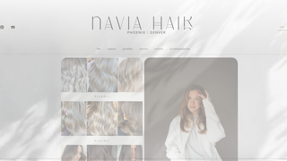 Screenshot of naviahair.com