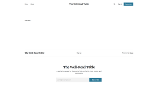 Thumbnail of thewellreadtable.com