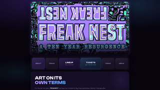Screenshot of freaknest.com