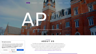 Screenshot of bishops-apbu.ca
