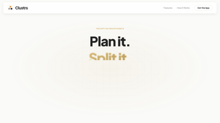 Screenshot of clustrs.app