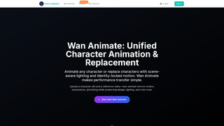 Screenshot of wananimateai.app