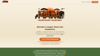 Screenshot of maratheelephant.com