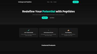 Thumbnail of undergroundpeptides.com