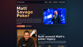 Screenshot of thesavagepoker.com