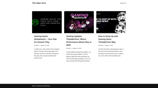 Thumbnail of thehaketech.com