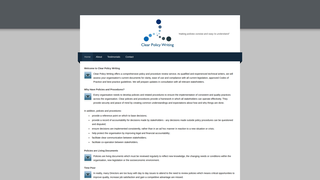 Thumbnail of clearpolicywriting.com