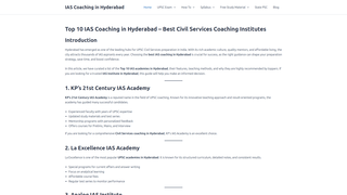 Thumbnail of iascoachinghyderabad.com