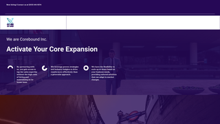 Screenshot of coreboundinc.com