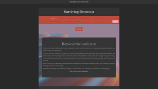 Screenshot of surviving-dementia.com