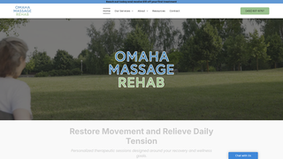 Screenshot of omahamassagerehabne.com