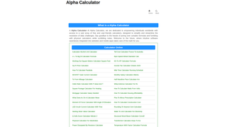 Thumbnail of alphacalculator.org