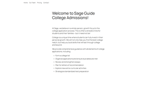 Thumbnail of sageguideadmissions.com