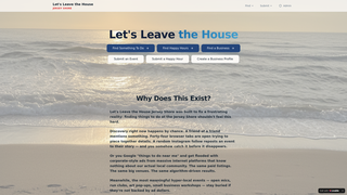 Screenshot of letsleavethehouse.com