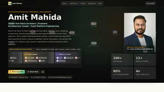 Screenshot of amitmahida.dev