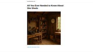 Thumbnail of luxeshesheds.com