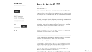 Thumbnail of dovesermons.com