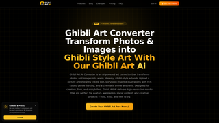 Screenshot of ghibli-art.io