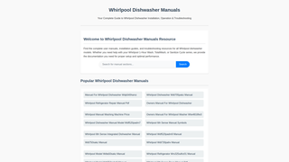 Thumbnail of whirlpooldishwashermanual.com