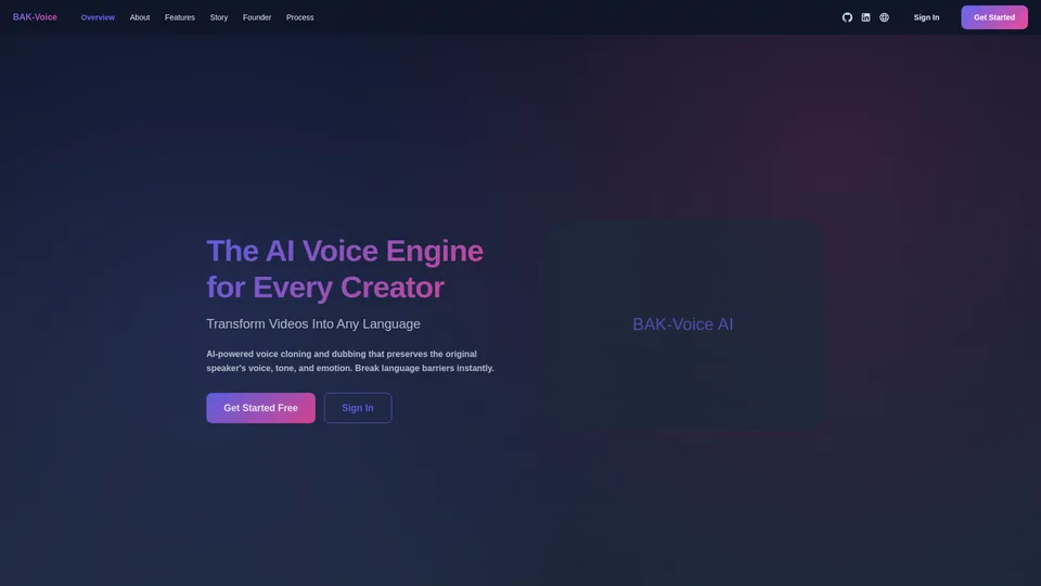Screenshot of bakvoice.com