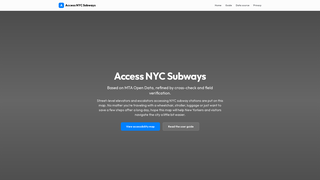 Screenshot of accessnycsubway.com