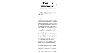 Thumbnail of thishisgeneration.com