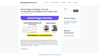 Thumbnail of ghostpagereview.com