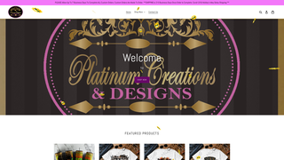 Screenshot of platinumcreationsdesigns.com