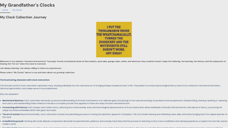 Thumbnail of mygrandfathersclocks.com