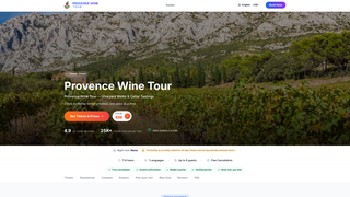 Screenshot of provencewine-tour.com