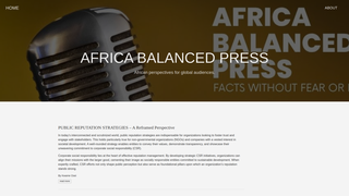 Thumbnail of africabalancedpress.org