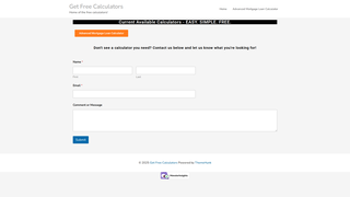 Thumbnail of getfreecalculators.com