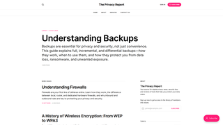 Thumbnail of theprivacyreport.net