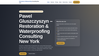 Screenshot of nybuildingconsultant.com